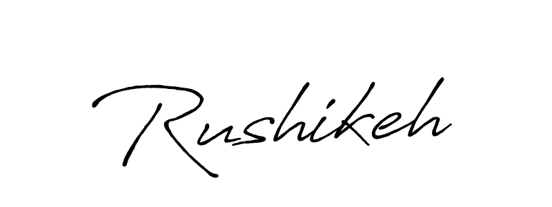 You can use this online signature creator to create a handwritten signature for the name Rushikeh. This is the best online autograph maker. Rushikeh signature style 7 images and pictures png