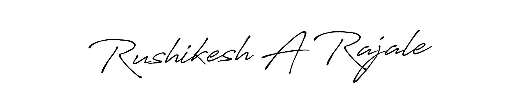 Antro_Vectra_Bolder is a professional signature style that is perfect for those who want to add a touch of class to their signature. It is also a great choice for those who want to make their signature more unique. Get Rushikesh A Rajale name to fancy signature for free. Rushikesh A Rajale signature style 7 images and pictures png