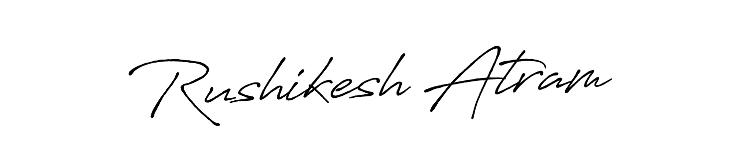 Make a beautiful signature design for name Rushikesh Atram. Use this online signature maker to create a handwritten signature for free. Rushikesh Atram signature style 7 images and pictures png