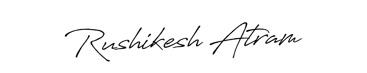 Make a beautiful signature design for name Rushikesh Atram. Use this online signature maker to create a handwritten signature for free. Rushikesh Atram signature style 7 images and pictures png