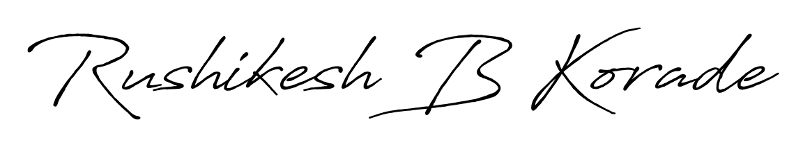 The Antro_Vectra_Bolder signature style provides a bold statement for name Rushikesh B Korade. Designed for business owners, executives, and leaders. Rushikesh B Korade signature style 7 images and pictures png