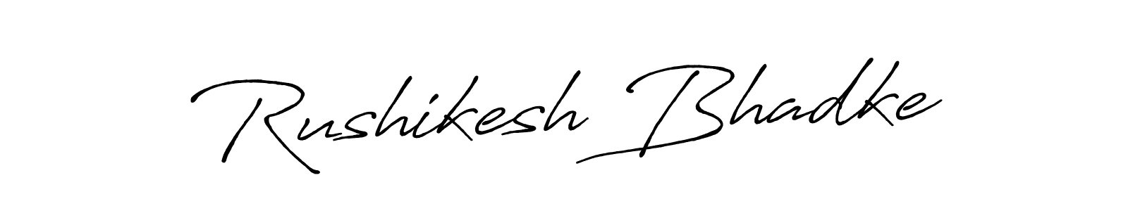 This is the best signature style for the Rushikesh Bhadke name. Also you like these signature font (Antro_Vectra_Bolder). Mix name signature. Rushikesh Bhadke signature style 7 images and pictures png