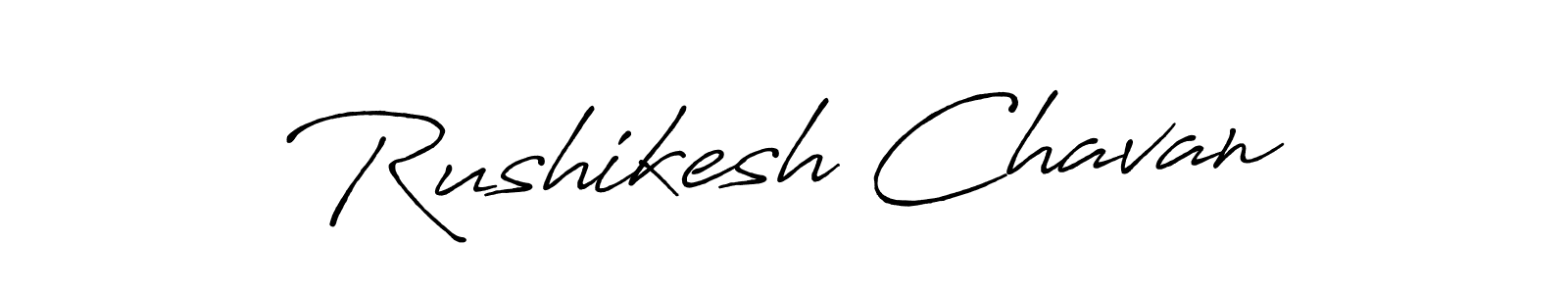 Antro_Vectra_Bolder is a professional signature style that is perfect for those who want to add a touch of class to their signature. It is also a great choice for those who want to make their signature more unique. Get Rushikesh Chavan name to fancy signature for free. Rushikesh Chavan signature style 7 images and pictures png