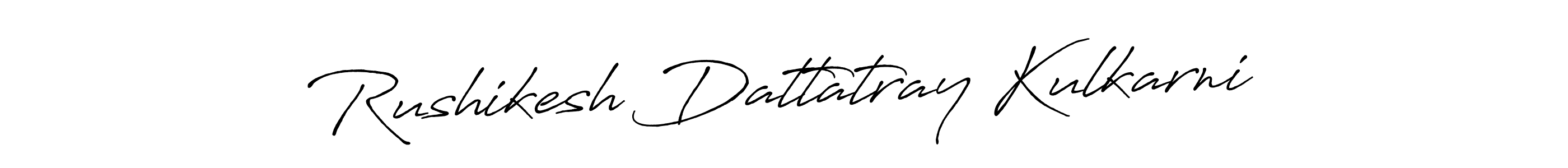 Design your own signature with our free online signature maker. With this signature software, you can create a handwritten (Antro_Vectra_Bolder) signature for name Rushikesh Dattatray Kulkarni. Rushikesh Dattatray Kulkarni signature style 7 images and pictures png