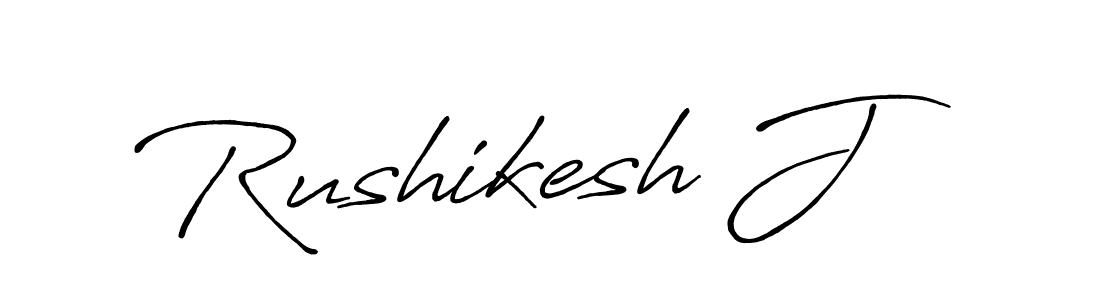 Design your own signature with our free online signature maker. With this signature software, you can create a handwritten (Antro_Vectra_Bolder) signature for name Rushikesh J. Rushikesh J signature style 7 images and pictures png