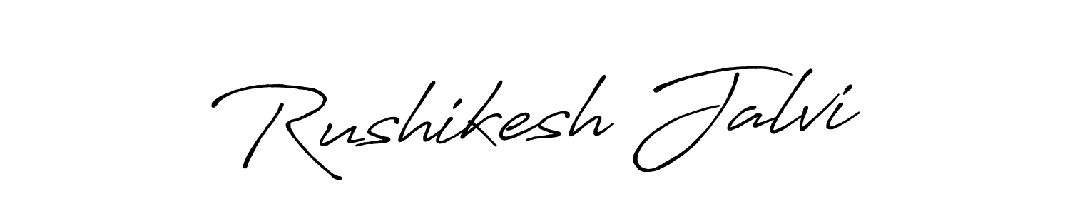 Create a beautiful signature design for name Rushikesh Jalvi. With this signature (Antro_Vectra_Bolder) fonts, you can make a handwritten signature for free. Rushikesh Jalvi signature style 7 images and pictures png