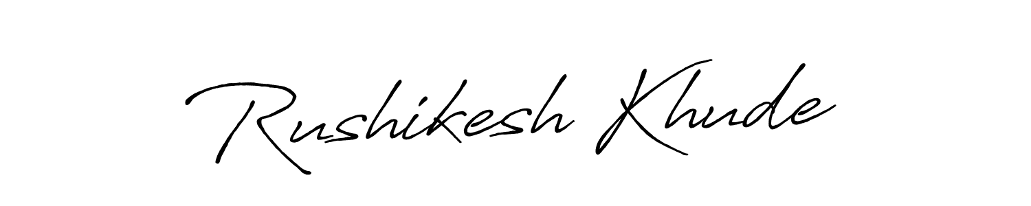 Also You can easily find your signature by using the search form. We will create Rushikesh Khude name handwritten signature images for you free of cost using Antro_Vectra_Bolder sign style. Rushikesh Khude signature style 7 images and pictures png