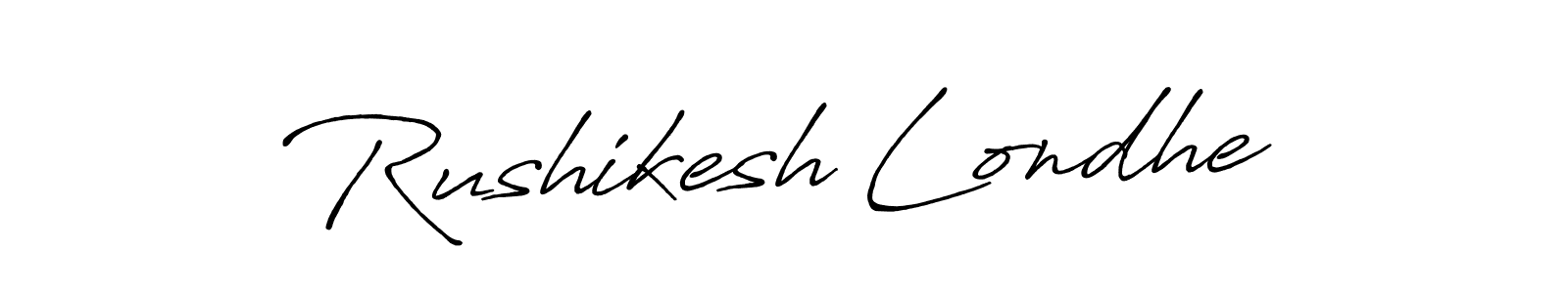 How to make Rushikesh Londhe signature? Antro_Vectra_Bolder is a professional autograph style. Create handwritten signature for Rushikesh Londhe name. Rushikesh Londhe signature style 7 images and pictures png