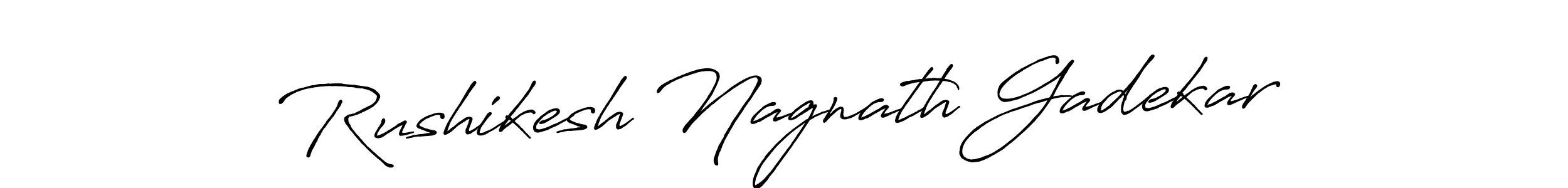 The best way (Antro_Vectra_Bolder) to make a short signature is to pick only two or three words in your name. The name Rushikesh Nagnath Gadekar include a total of six letters. For converting this name. Rushikesh Nagnath Gadekar signature style 7 images and pictures png