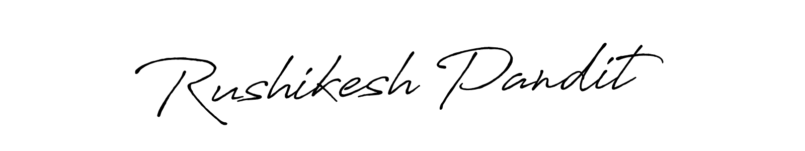 Rushikesh Pandit stylish signature style. Best Handwritten Sign (Antro_Vectra_Bolder) for my name. Handwritten Signature Collection Ideas for my name Rushikesh Pandit. Rushikesh Pandit signature style 7 images and pictures png