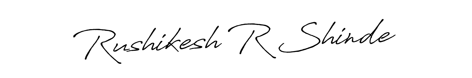 Also we have Rushikesh R Shinde name is the best signature style. Create professional handwritten signature collection using Antro_Vectra_Bolder autograph style. Rushikesh R Shinde signature style 7 images and pictures png