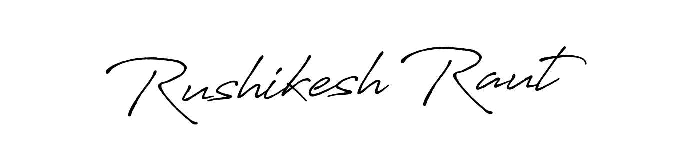Rushikesh Raut stylish signature style. Best Handwritten Sign (Antro_Vectra_Bolder) for my name. Handwritten Signature Collection Ideas for my name Rushikesh Raut. Rushikesh Raut signature style 7 images and pictures png