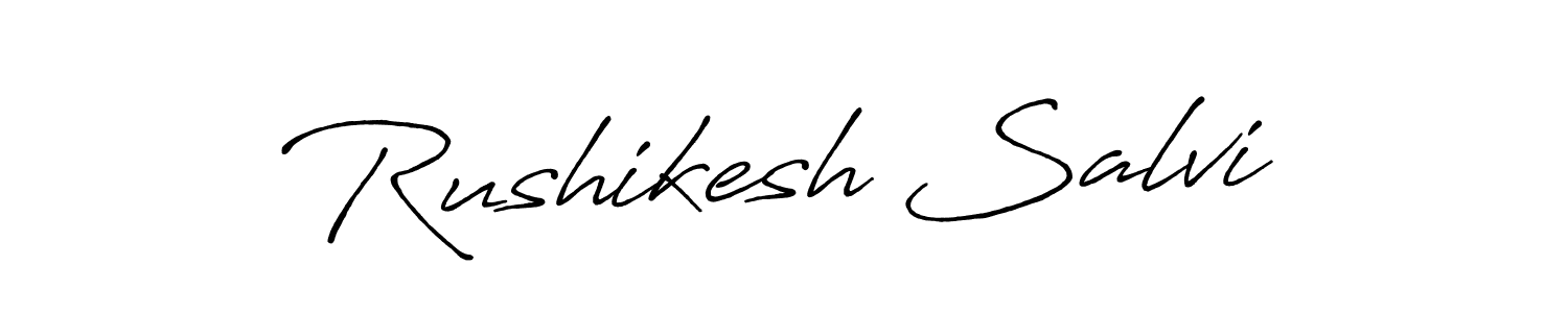 Design your own signature with our free online signature maker. With this signature software, you can create a handwritten (Antro_Vectra_Bolder) signature for name Rushikesh Salvi. Rushikesh Salvi signature style 7 images and pictures png
