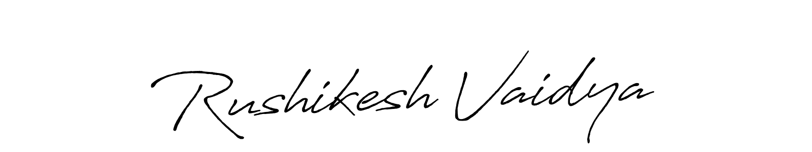 The best way (Antro_Vectra_Bolder) to make a short signature is to pick only two or three words in your name. The name Rushikesh Vaidya include a total of six letters. For converting this name. Rushikesh Vaidya signature style 7 images and pictures png