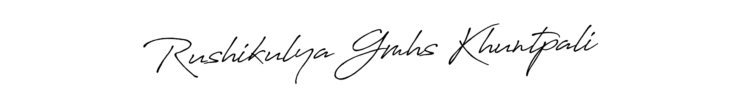 Also we have Rushikulya Gmhs Khuntpali name is the best signature style. Create professional handwritten signature collection using Antro_Vectra_Bolder autograph style. Rushikulya Gmhs Khuntpali signature style 7 images and pictures png