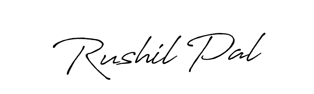 Once you've used our free online signature maker to create your best signature Antro_Vectra_Bolder style, it's time to enjoy all of the benefits that Rushil Pal name signing documents. Rushil Pal signature style 7 images and pictures png