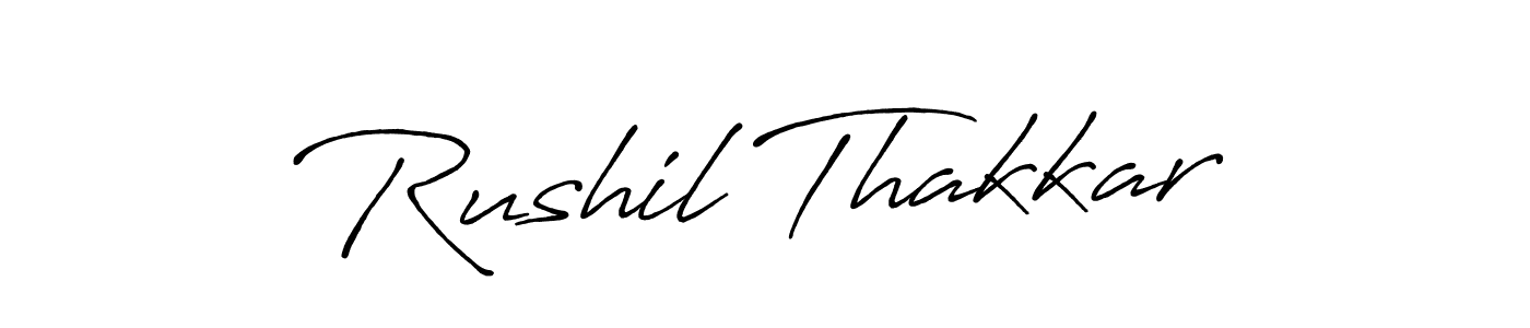 Also You can easily find your signature by using the search form. We will create Rushil Thakkar name handwritten signature images for you free of cost using Antro_Vectra_Bolder sign style. Rushil Thakkar signature style 7 images and pictures png