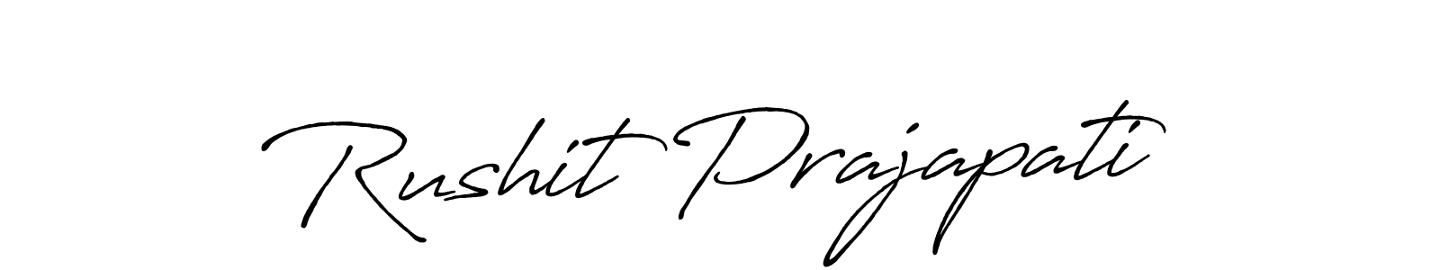 You should practise on your own different ways (Antro_Vectra_Bolder) to write your name (Rushit Prajapati) in signature. don't let someone else do it for you. Rushit Prajapati signature style 7 images and pictures png
