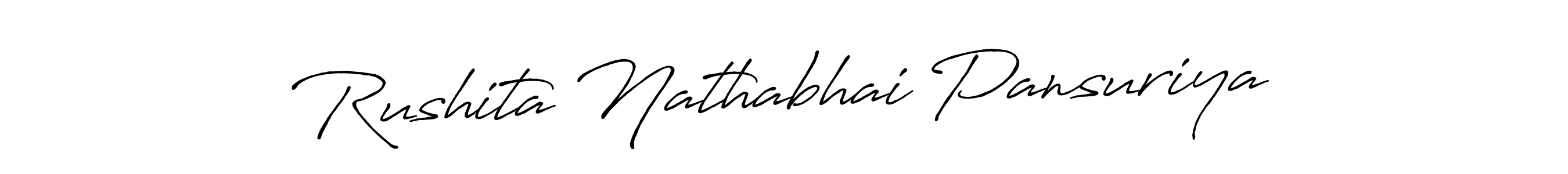 Rushita Nathabhai Pansuriya stylish signature style. Best Handwritten Sign (Antro_Vectra_Bolder) for my name. Handwritten Signature Collection Ideas for my name Rushita Nathabhai Pansuriya. Rushita Nathabhai Pansuriya signature style 7 images and pictures png