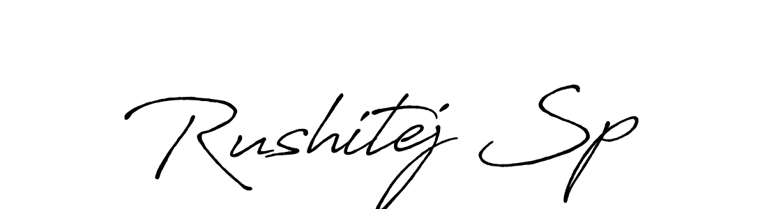 Make a beautiful signature design for name Rushitej Sp. Use this online signature maker to create a handwritten signature for free. Rushitej Sp signature style 7 images and pictures png