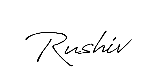 Similarly Antro_Vectra_Bolder is the best handwritten signature design. Signature creator online .You can use it as an online autograph creator for name Rushiv. Rushiv signature style 7 images and pictures png