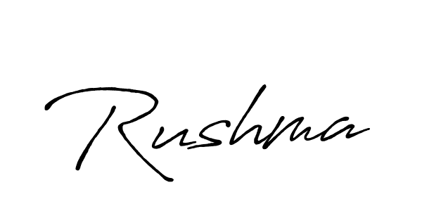 Similarly Antro_Vectra_Bolder is the best handwritten signature design. Signature creator online .You can use it as an online autograph creator for name Rushma. Rushma signature style 7 images and pictures png