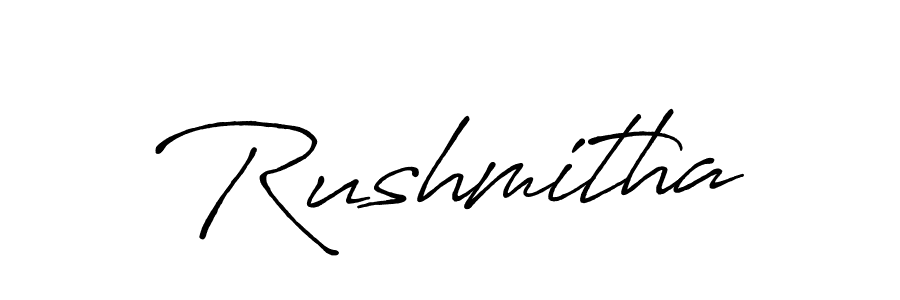 if you are searching for the best signature style for your name Rushmitha. so please give up your signature search. here we have designed multiple signature styles  using Antro_Vectra_Bolder. Rushmitha signature style 7 images and pictures png