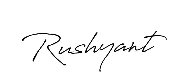 Here are the top 10 professional signature styles for the name Rushyant. These are the best autograph styles you can use for your name. Rushyant signature style 7 images and pictures png