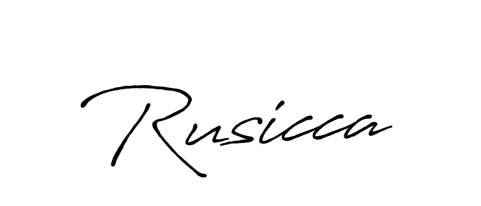 It looks lik you need a new signature style for name Rusicca. Design unique handwritten (Antro_Vectra_Bolder) signature with our free signature maker in just a few clicks. Rusicca signature style 7 images and pictures png