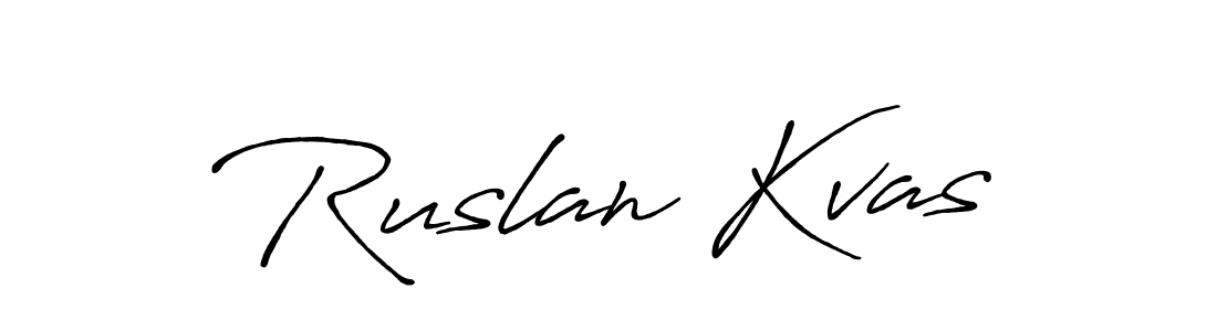 How to make Ruslan Kvas name signature. Use Antro_Vectra_Bolder style for creating short signs online. This is the latest handwritten sign. Ruslan Kvas signature style 7 images and pictures png