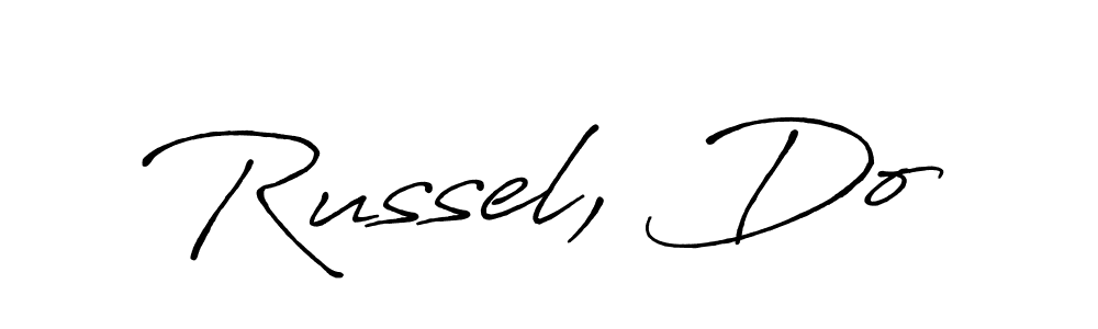 Design your own signature with our free online signature maker. With this signature software, you can create a handwritten (Antro_Vectra_Bolder) signature for name Russel, Do. Russel, Do signature style 7 images and pictures png