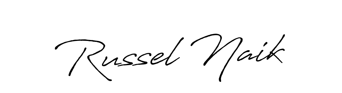 You should practise on your own different ways (Antro_Vectra_Bolder) to write your name (Russel Naik) in signature. don't let someone else do it for you. Russel Naik signature style 7 images and pictures png
