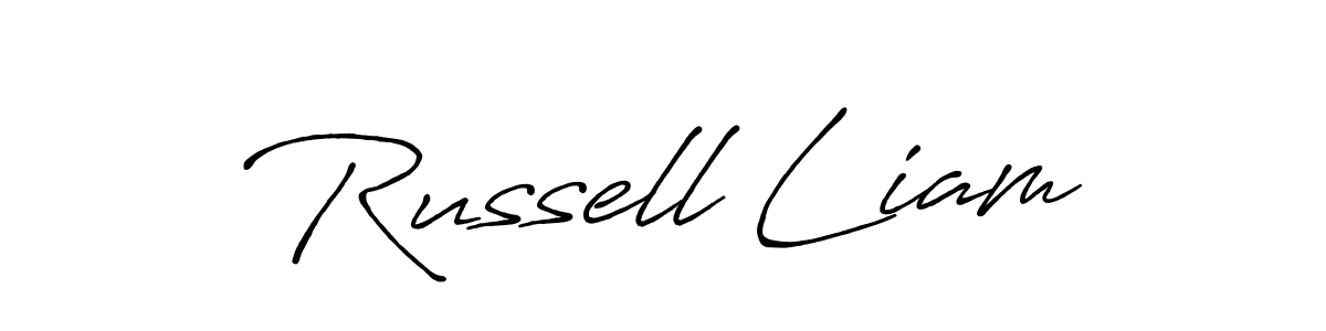 How to Draw Russell Liam signature style? Antro_Vectra_Bolder is a latest design signature styles for name Russell Liam. Russell Liam signature style 7 images and pictures png