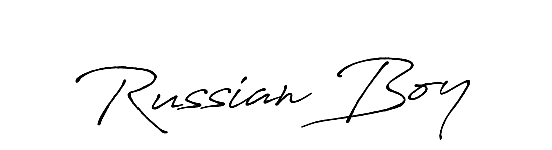 Also You can easily find your signature by using the search form. We will create Russian Boy name handwritten signature images for you free of cost using Antro_Vectra_Bolder sign style. Russian Boy signature style 7 images and pictures png