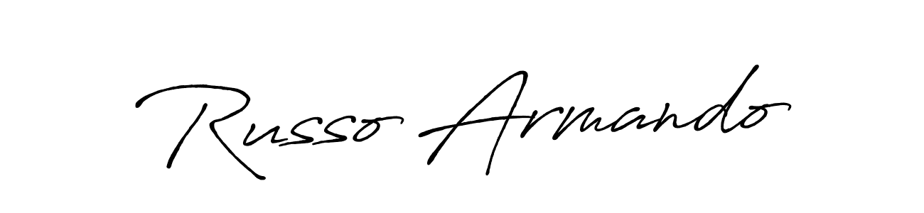 Make a short Russo Armando signature style. Manage your documents anywhere anytime using Antro_Vectra_Bolder. Create and add eSignatures, submit forms, share and send files easily. Russo Armando signature style 7 images and pictures png