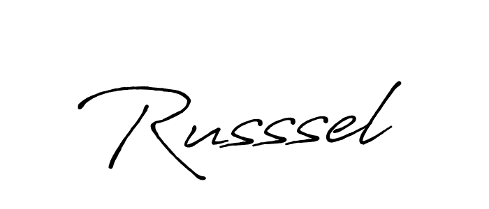 It looks lik you need a new signature style for name Russsel. Design unique handwritten (Antro_Vectra_Bolder) signature with our free signature maker in just a few clicks. Russsel signature style 7 images and pictures png
