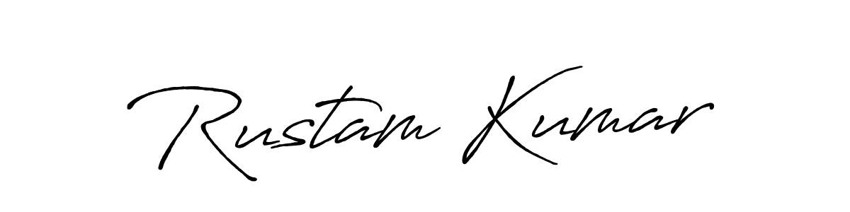 Make a short Rustam Kumar signature style. Manage your documents anywhere anytime using Antro_Vectra_Bolder. Create and add eSignatures, submit forms, share and send files easily. Rustam Kumar signature style 7 images and pictures png