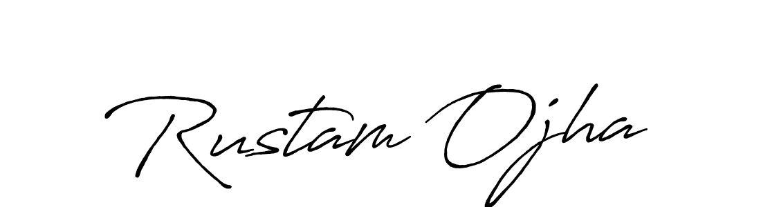 It looks lik you need a new signature style for name Rustam Ojha. Design unique handwritten (Antro_Vectra_Bolder) signature with our free signature maker in just a few clicks. Rustam Ojha signature style 7 images and pictures png