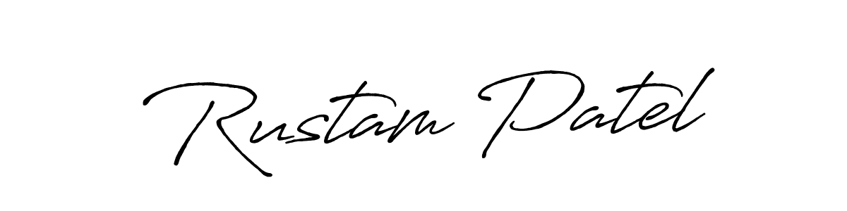 Also You can easily find your signature by using the search form. We will create Rustam Patel name handwritten signature images for you free of cost using Antro_Vectra_Bolder sign style. Rustam Patel signature style 7 images and pictures png
