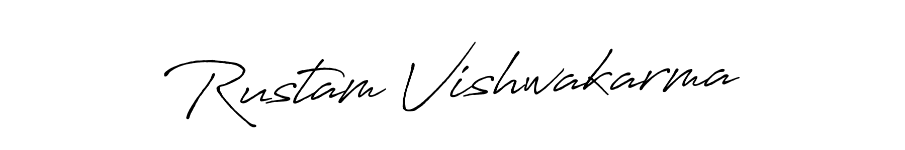 Also You can easily find your signature by using the search form. We will create Rustam Vishwakarma name handwritten signature images for you free of cost using Antro_Vectra_Bolder sign style. Rustam Vishwakarma signature style 7 images and pictures png