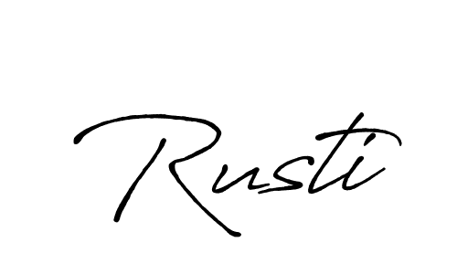 Antro_Vectra_Bolder is a professional signature style that is perfect for those who want to add a touch of class to their signature. It is also a great choice for those who want to make their signature more unique. Get Rusti name to fancy signature for free. Rusti signature style 7 images and pictures png