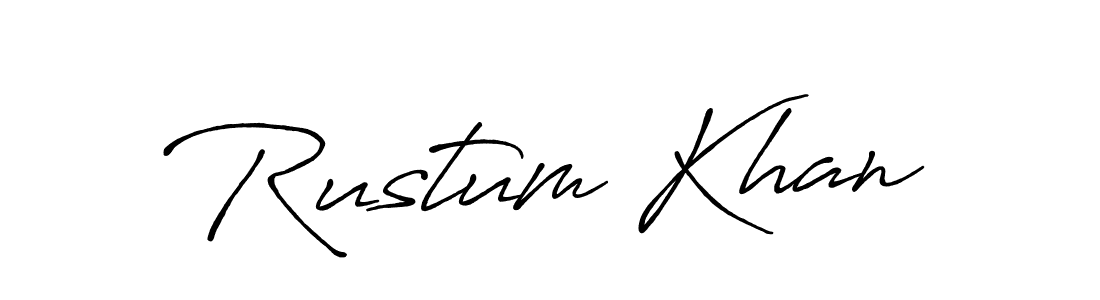 You should practise on your own different ways (Antro_Vectra_Bolder) to write your name (Rustum Khan) in signature. don't let someone else do it for you. Rustum Khan signature style 7 images and pictures png