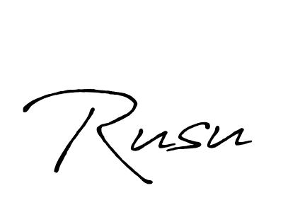 Also You can easily find your signature by using the search form. We will create Rusu name handwritten signature images for you free of cost using Antro_Vectra_Bolder sign style. Rusu signature style 7 images and pictures png