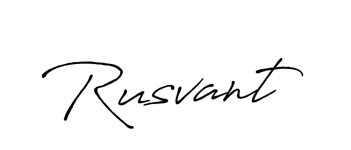 It looks lik you need a new signature style for name Rusvant. Design unique handwritten (Antro_Vectra_Bolder) signature with our free signature maker in just a few clicks. Rusvant signature style 7 images and pictures png