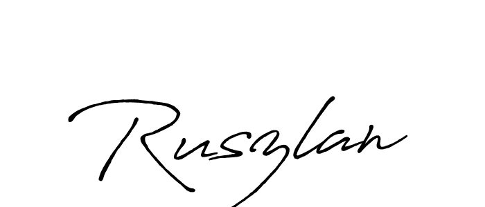 Design your own signature with our free online signature maker. With this signature software, you can create a handwritten (Antro_Vectra_Bolder) signature for name Ruszlan. Ruszlan signature style 7 images and pictures png