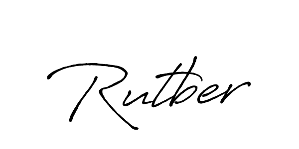 Design your own signature with our free online signature maker. With this signature software, you can create a handwritten (Antro_Vectra_Bolder) signature for name Rutber. Rutber signature style 7 images and pictures png