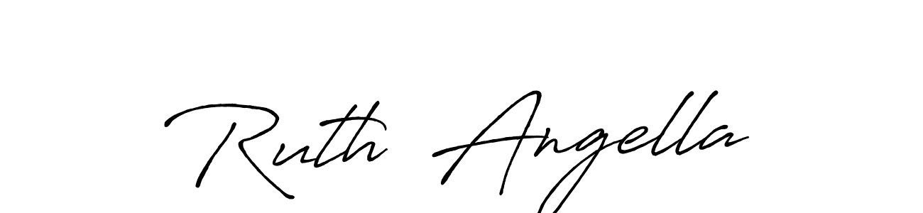 Make a short Ruth  Angella signature style. Manage your documents anywhere anytime using Antro_Vectra_Bolder. Create and add eSignatures, submit forms, share and send files easily. Ruth  Angella signature style 7 images and pictures png