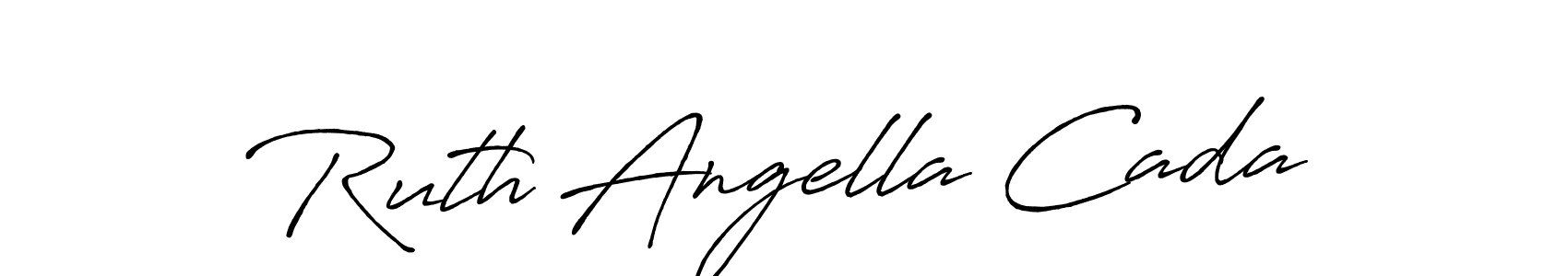 Also You can easily find your signature by using the search form. We will create Ruth Angella Cada name handwritten signature images for you free of cost using Antro_Vectra_Bolder sign style. Ruth Angella Cada signature style 7 images and pictures png
