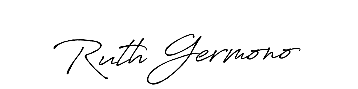 You should practise on your own different ways (Antro_Vectra_Bolder) to write your name (Ruth Germono) in signature. don't let someone else do it for you. Ruth Germono signature style 7 images and pictures png