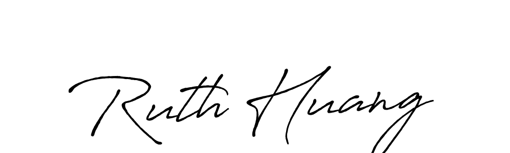 Create a beautiful signature design for name Ruth Huang. With this signature (Antro_Vectra_Bolder) fonts, you can make a handwritten signature for free. Ruth Huang signature style 7 images and pictures png